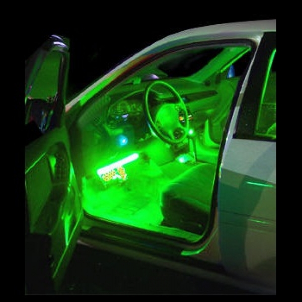 BEAMIT Super Bright Green LED Interior Light Kit For Jeep JK Wrangler